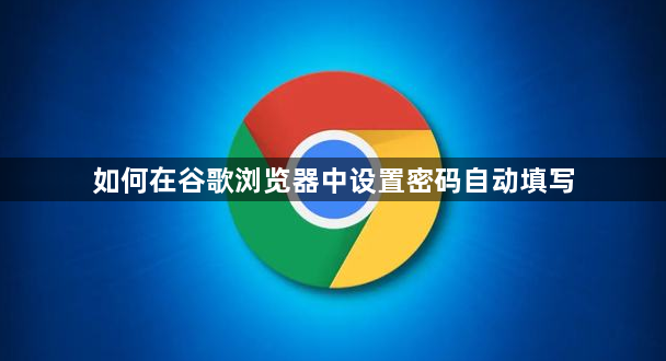 如何在谷歌浏览器中设置密码自动填写1