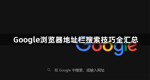 Google浏览器地址栏搜索技巧全汇总1