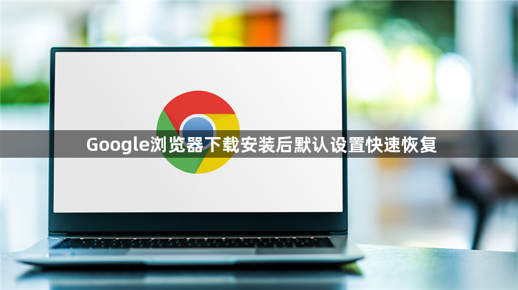 Google浏览器下载安装后默认设置快速恢复1