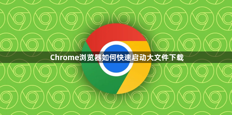Chrome浏览器如何快速启动大文件下载1