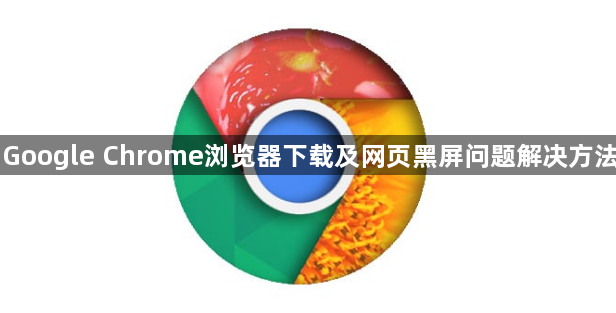 Google Chrome浏览器下载及网页黑屏问题解决方法1