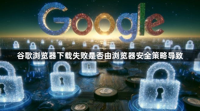 谷歌浏览器下载失败是否由浏览器安全策略导致1
