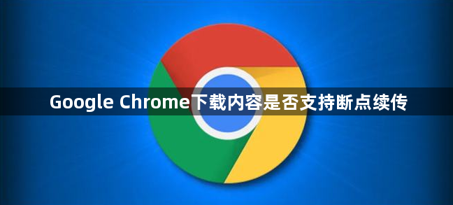 Google Chrome下载内容是否支持断点续传1