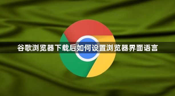 谷歌浏览器下载后如何设置浏览器界面语言1