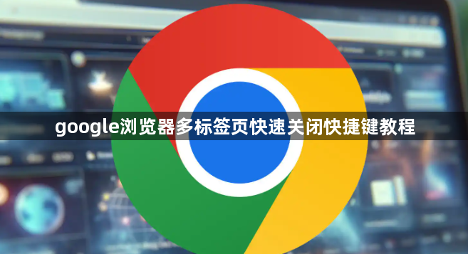 google浏览器多标签页快速关闭快捷键教程1