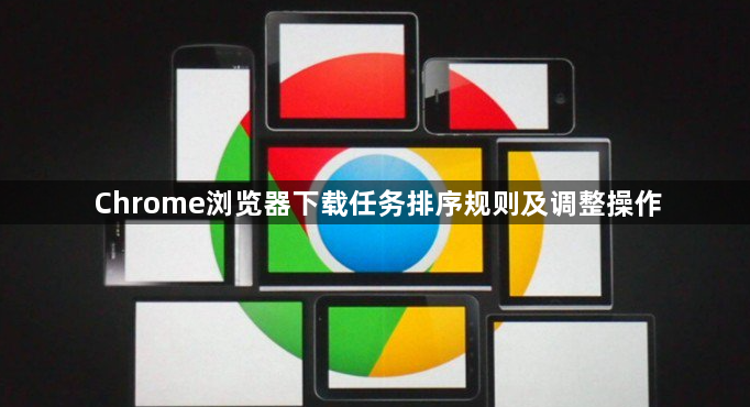 Chrome浏览器下载任务排序规则及调整操作1