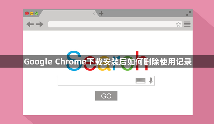 Google Chrome下载安装后如何删除使用记录1