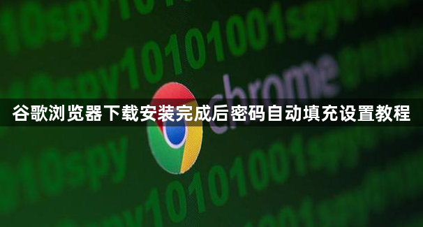谷歌浏览器下载安装完成后密码自动填充设置教程1