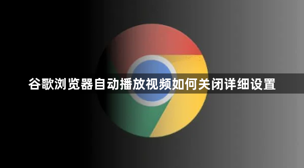 谷歌浏览器自动播放视频如何关闭详细设置1