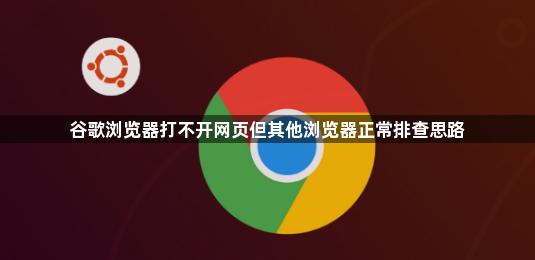 谷歌浏览器打不开网页但其他浏览器正常排查思路1