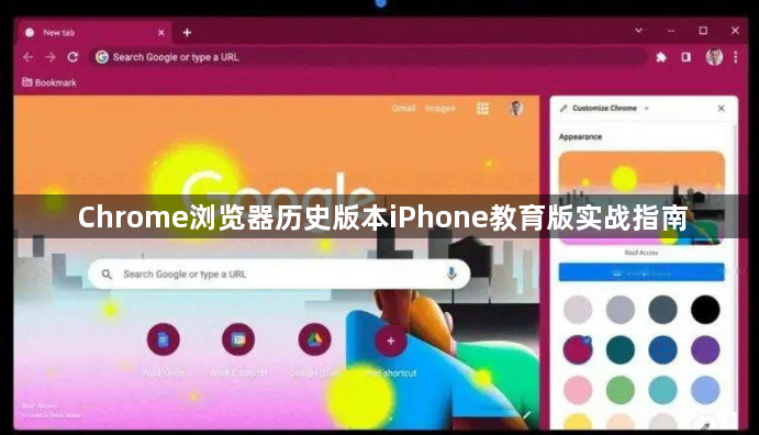 Chrome浏览器历史版本iPhone教育版实战指南1