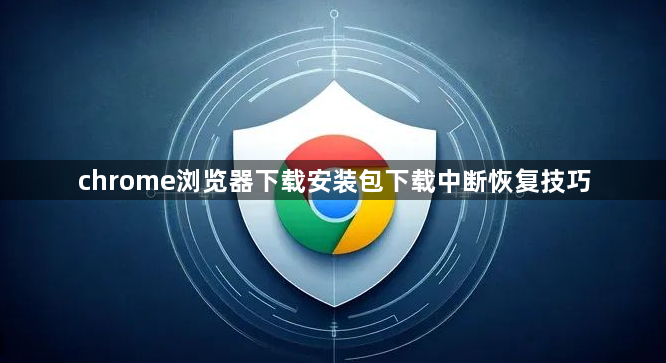chrome浏览器下载安装包下载中断恢复技巧1