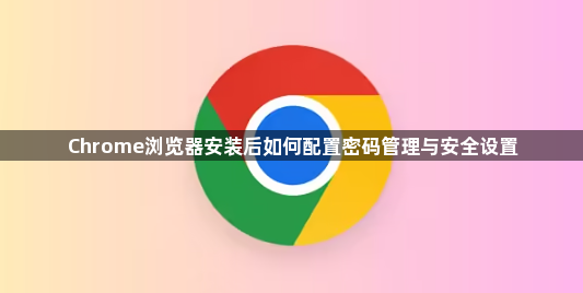Chrome浏览器安装后如何配置密码管理与安全设置1