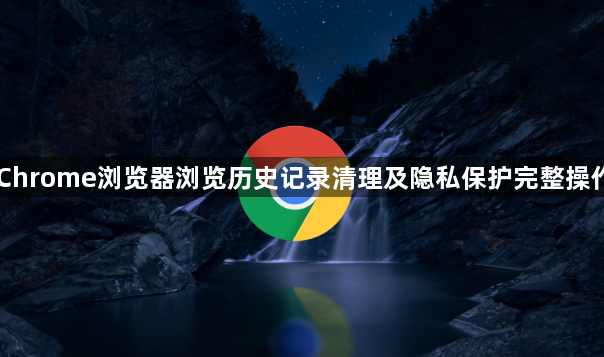 Chrome浏览器浏览历史记录清理及隐私保护完整操作1