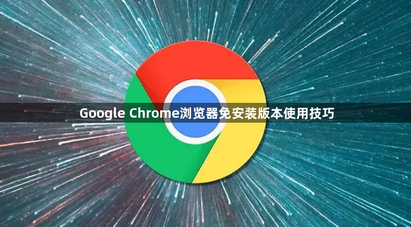 Google Chrome浏览器免安装版本使用技巧1
