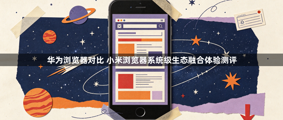 华为浏览器对比 小米浏览器系统级生态融合体验测评1
