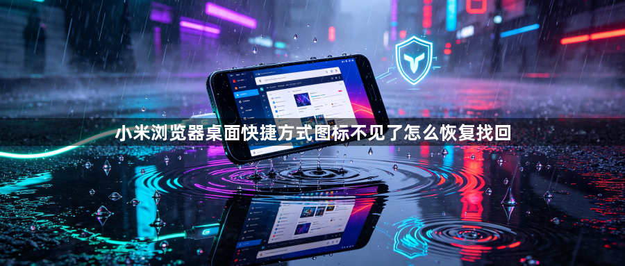 小米浏览器桌面快捷方式图标不见了怎么恢复找回1