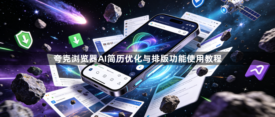 夸克浏览器AI简历优化与排版功能使用教程1