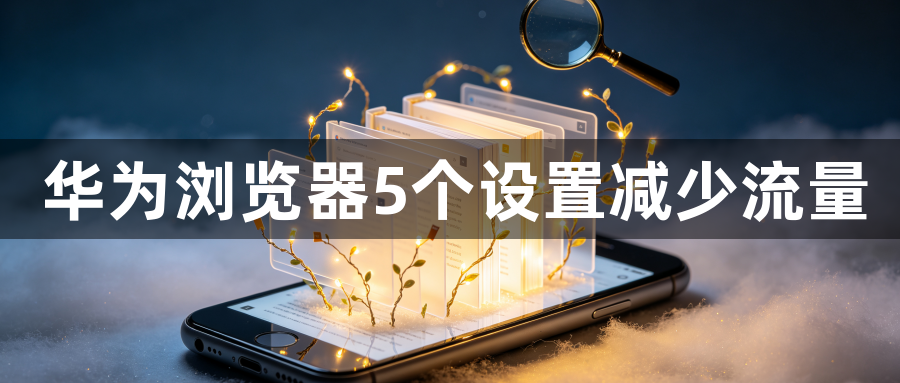 华为浏览器5个设置减少流量1