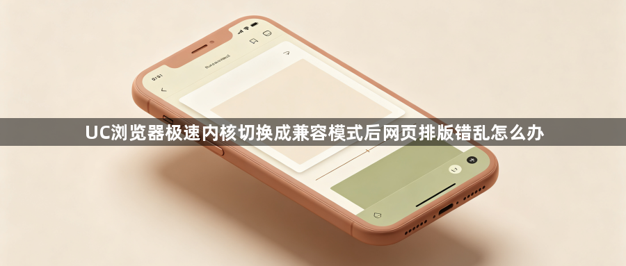 UC浏览器极速内核切换成兼容模式后网页排版错乱怎么办1