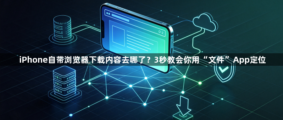 iPhone自带浏览器下载内容去哪了？3秒教会你用“文件”App定位1