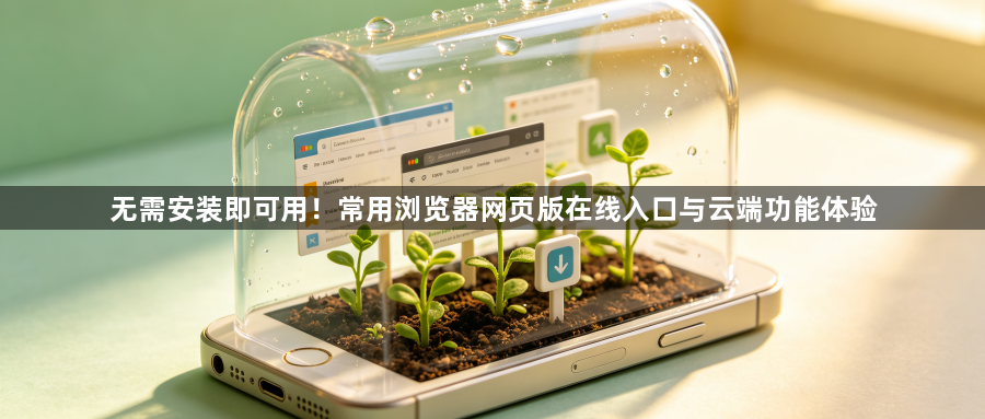 无需安装即可用！常用浏览器网页版在线入口与云端功能体验1