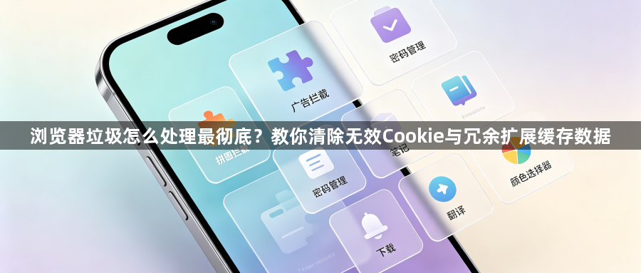 浏览器垃圾怎么处理最彻底?教你清除无效Cookie与冗余扩展缓存数据1