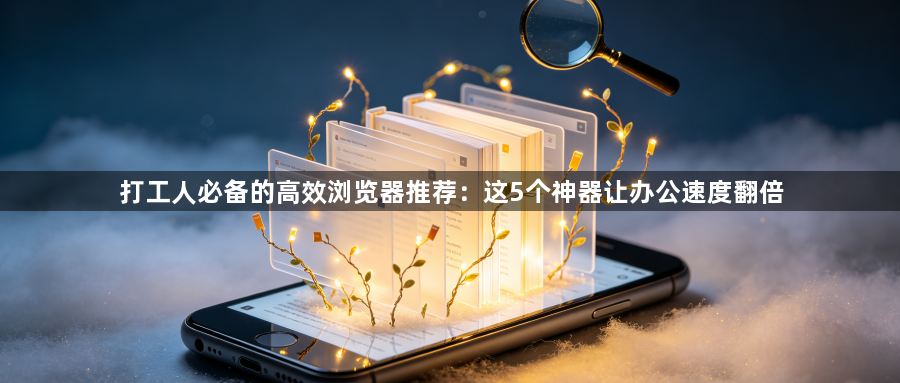 打工人必备的高效浏览器推荐：这5个神器让办公速度翻倍1