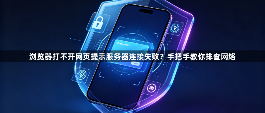 浏览器打不开网页提示服务器连接失败？手把手教你排查网络1