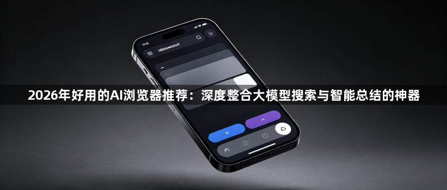 2026年好用的AI浏览器推荐:深度整合大模型搜索与智能总结的神器1