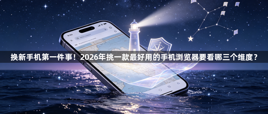 换新手机第一件事！2026年挑一款最好用的手机浏览器要看哪三个维度？1