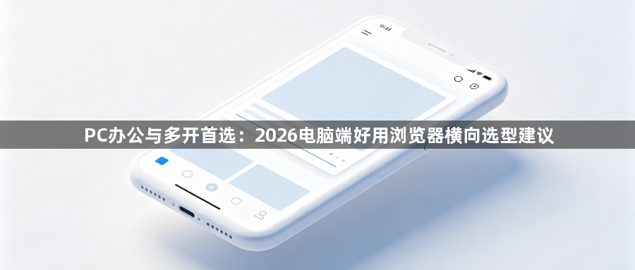 PC办公与多开首选：2026电脑端好用浏览器横向选型建议1