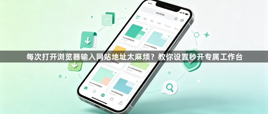 每次打开浏览器输入网站地址太麻烦？教你设置秒开专属工作台1
