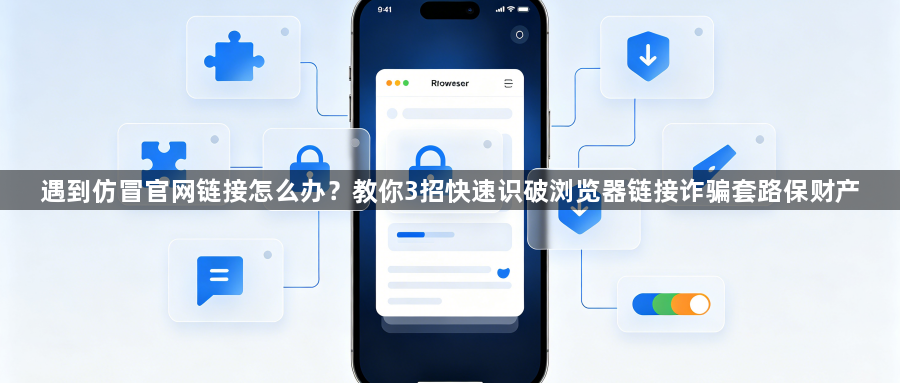 遇到仿冒官网链接怎么办？教你3招快速识破浏览器链接诈骗套路保财产1