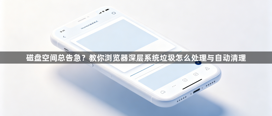 磁盘空间总告急？教你浏览器深层系统垃圾怎么处理与自动清理1