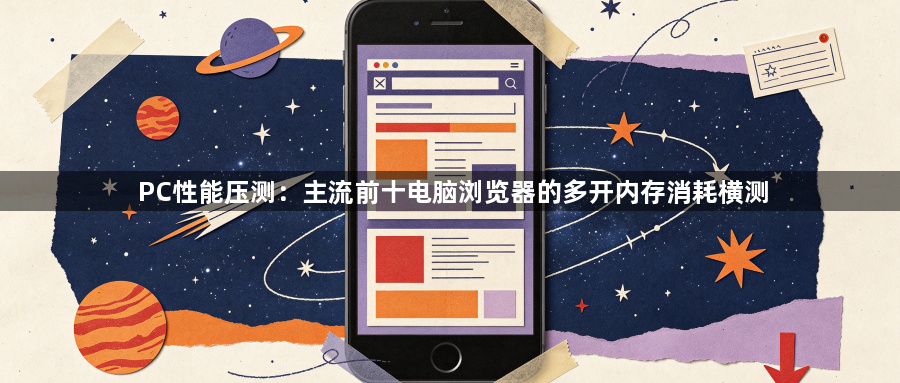 PC性能压测：主流前十电脑浏览器的多开内存消耗横测1